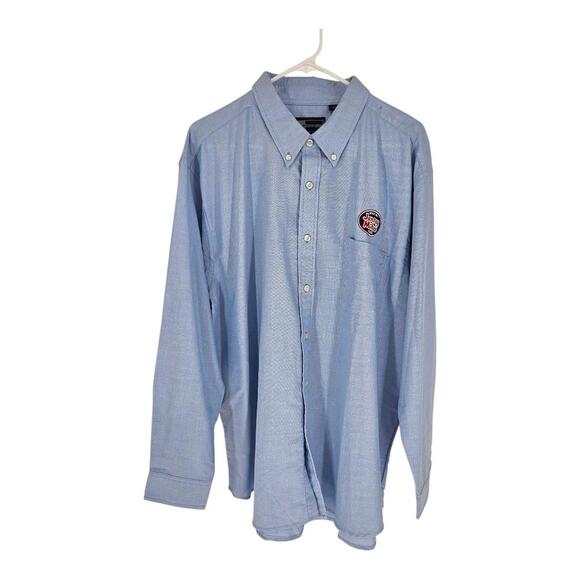 Jersey Mike's Subs Light Blue Oxford Dress Shirt Workwear Logo Mens Size XL NEW - Picture 1 of 8